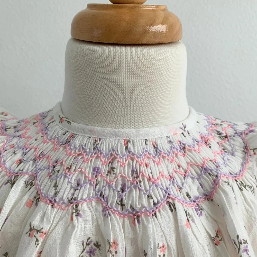 NWT - Pretty Girls Smocked Bishop Dress Floral Cute Spring & Summer Casual 2T - Picture 9 of 14